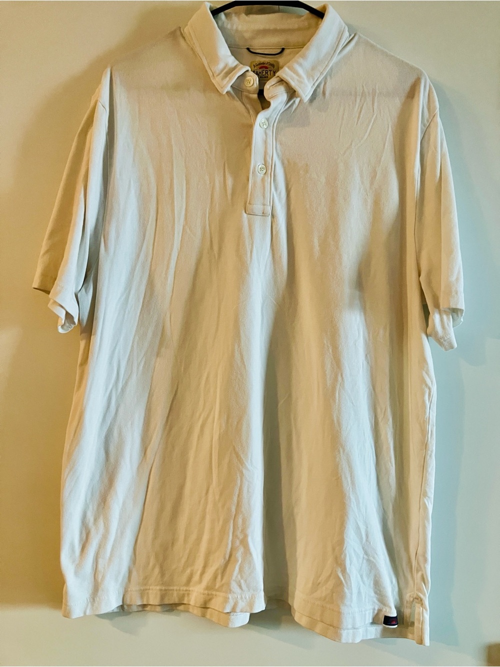 FAHERTY MENS POLO SUNWASHED SHORT SLEEVE PIMA COTTON MODAL CASUAL SIZE XL